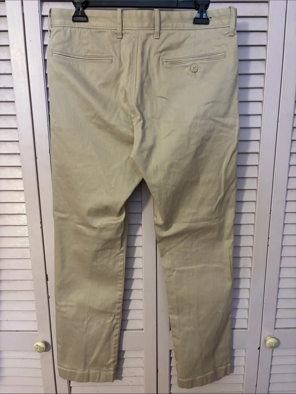 J. Crew Men's Light Khaki Straight Chino Pants